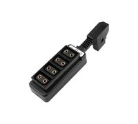 TSMORY Lightweight 4 Output D-Tap Battery Power Supply Adapter Hub Splitter Build in Protections for Outdoor Photography Compact D-tap Four Way Splitter