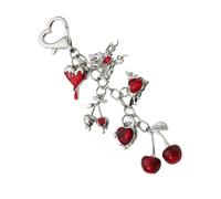 TSMORY Lovely Bowknot Schoolbag Pendant Keychain Bowknot Sweet Heart Cartoon Charm for Boys Girls Collectible Art