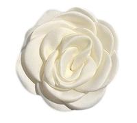 TSMORY Milk White Floral Hair Clip Artificial Rose Flower Hairpins