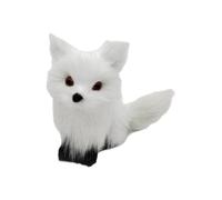 TSMORY Miniature Simulated Foxes Plushie Portable Animal Figurine Pendant Decorative Accent for Gifts and Home Use Handmade Foxes Plush Toy