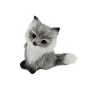 TSMORY Miniature Simulated Foxes Plushie Portable Animal Figurine Pendant Decorative Accent for Gifts and Home Use Handmade Foxes Plush Toy