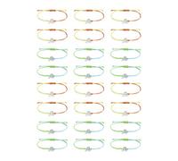 TSMORY Pack of 24pcs Breasted Morbid Awareness Bracelets Stretchy Ribbon Detail Creative Symbol Jewelry for Women Ribbon for Women