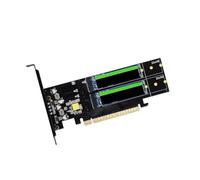 TSMORY PCIe X16 Expansion Card Supports NVMe 22110 64GT/s Bifurcation Fast Speed Data Transfer Board NVMe Adapter