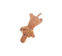 TSMORY Pet Safe Plush Animal Toy with Crinkle Sound Effect Squeaky Toy for Dog Interaction Fetching Game Play and Teeth Cleaning Dog Plush Toy with Squeaker