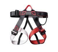 TSMORY Professional Climbing Equipment for Outdoor Rock Climbing and Rappelling Adjustable Waist Strong Polyester Ergonomic Mountaineering Equipment Harness Padded Waist Supports Secure Suspension
