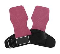 TSMORY Professional Leather Workout Gloves Thick Padding Not Frictions Design Suitable for High Intensity Training Event Adjustable Leather Workout Gloves