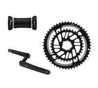 TSMORY Reliability Bicycles Crankset Corrosions Resistance Versatiles Bicycles Crankset for Mountain Biking and Commuting Cycling Chainring