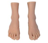 TSMORY Size 44 Men Realistic TPE Foot Model Foot Replicas Soft Texture Suitable for Shoe Display Training and Art Reference Teaching Foot Anatomy Model
