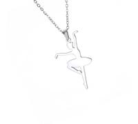 TSMORY Stylish Ballet Dancer Pendant Necklace Artistic Ballet Dancer Necklace Ornament for Women Seeking Elegance and Balances