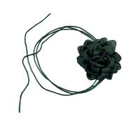 TSMORY Stylish Rose Blossom Necklace Simulation Flower Neckchain Women Girls Collarbone Chain Eye Catching Choker Accessory