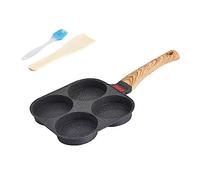 TSMORY Thickened Omelet EggsFrying Pan With Nonstick 4 Cups Pancake Fried EggsPan Fit For Breakfast SkilletsEgg Cooker Pan Mold Pfoa & Ptfes Free Square Shape Aluminum Alloy Coating