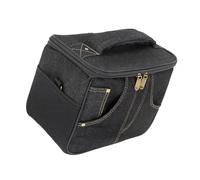 TSMORY Travel Guitar Amplifier Carrying Bag Retro Styles Fabric Texture Internal Partition Shock Absorption for Outdoor Use Gigging Musician Accessory