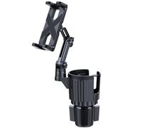 TSMORY Universals Car Cup Holder Mount for Phones and Devices 4.7 to 12.9inch Screen Size with Moving Arm and Cycle Turn Global Car Phone Holder for Cup Holder
