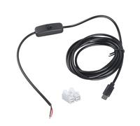 TSMORY USB Type CREATE Male to 2 Pin Command Block Cable 5V Charging Wire with Change for LED Desk Lamplights Blowers Permanent PVC Coat Usb CREATE Power Cable with Change