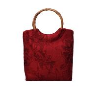 TSMORY Wedding Engagement Bag Handbag with Chinese Inspired Embroidery and Organizational Interior Suitable for Bridal Event Wedding Essential Bag