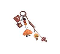 TSMORY Whimsical Hamburger Bag Charm Molded Cookie Design Rosin Deck Pack for Purse Party Rosin Cookie Bag Charm