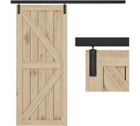 TSMST 183CM/6FT Ceiling Mount Sliding Door Track Barn Door Hardware Kit Box Rail Hide Roller Accessory Closet Rail