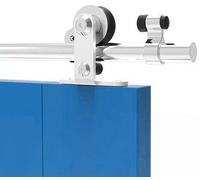 TSMST 244CM/8FT Sliding Barn Door Hardware Kit Track Roller Closet Rail Accessory Stainless Steel