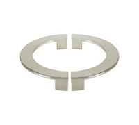 Tsnamay 5.71"/145mm Cabinet Pulls Semi-Circular Antique Pull Knobs Traditional Symmetrical Pull Handles Chrome Tone - 2Pcs(A Pair) Brushed Nickel