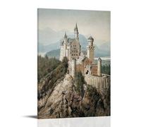 TSNKNP Adolf Hitler Neuschwanstein Castle Art Poster Decorative Painting Canvas Wall Art Living Room Poster Bedroom Painting Wall Art Picture Print Modern Family Room Decor 20 x 30 Inches (50 x 75 cm)