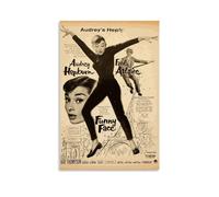TSNKNP Audrey Hepburn Funny Face Poster, Decorative Painting Canvas Wall Art Living Room Poster Bedroom Painting, Wall Art Picture Print, Modern Family Room Decor, 40 x 60 cm
