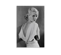 TSNKNP Bette Davis Actress Poster Decorative Painting Canvas Wall Art Living Room Poster Bedroom Painting Wall Art Picture Print Modern Family Room Decor 12 x 18 Inches (30 x 45 cm)