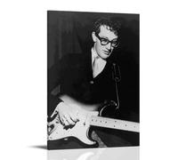 TSNKNP Buddy Holly Singer Art Poster Decorative Painting Canvas Wall Art Living Room Poster Bedroom Painting Wall Art Picture Print Modern Family Room Decor 12 x 18 Inches (30 x 45 cm)