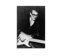 TSNKNP Buddy Holly Singer Art Poster Decorative Painting Canvas Wall Art Living Room Poster Bedroom Painting Wall Art Picture Print Modern Family Room Decor 12 x 18 Inches (30 x 45 cm)