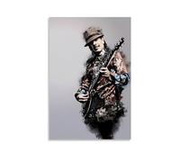 TSNKNP Carlos Santana Pop Fanart Poster Decorative Painting Canvas Wall Art Living Room Poster Bedroom Painting Wall Art Picture Print Modern Family Room Decor 16 x 24 Inches (40 x 60 cm)