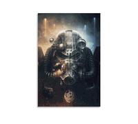 TSNKNP Fallout 4 Armor Helmet Poster Decorative Painting Canvas Wall Art Living Room Poster Bedroom Painting Wall Art Picture Print Modern Family Room Decor 12 x 18 Inches (30 x 45 cm)