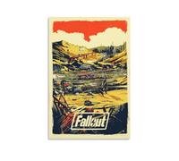 TSNKNP Fallout Fanart Poster Decorative Painting Canvas Wall Art Living Room Poster Bedroom Painting Wall Art Picture Print Modern Family Room Decor 12 x 18 Inches (30 x 45 cm)