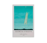 TSNKNP Georgia O Keeffe Ladder to The Moon Art Poster Decorative Painting Canvas Wall Art Living Room Poster Bedroom Painting, Wall Art Picture Print Modern Family Room Decor 12 x 18 Inches (30 x 45