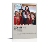 TSNKNP Gi-dle Girl Group Poster Decorative Painting Canvas Wall Art Living Room Poster Bedroom Painting Wall Art Picture Print Modern Family Room Decor 16 x 24 Inches (40 x 60 cm)