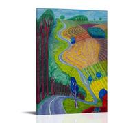 TSNKNP Going-up-garrowby-hill David Hockney Poster Decorative Painting Canvas Wall Art Living Room Poster Bedroom Painting Wall Art Picture Print Modern Family Room Decor 20 x 30 Inches (50 x 75 cm)