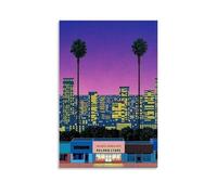 TSNKNP Hiroshi Nagai City Pop Record Store Poster Decorative Painting Canvas Wall Art Living Room Poster Bedroom Painting Wall Art Picture Print Modern Family Room Decor 08 x 12 Inch (20 x 30 cm)