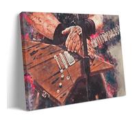 TSNKNP James Hetfield Guitar Poster Decorative Painting Canvas Wall Art Living Room Poster Bedroom Painting Wall Art Picture Print Modern Family Room Decor 08 x 12 Inches (20 x 30 cm)