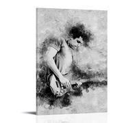 TSNKNP John Mayer Black White Poster Decorative Painting Canvas Wall Art Living Room Poster Bedroom Painting Wall Art Picture Print Modern Family Room Decor 24 x 36 Inches (60 x 90 cm)