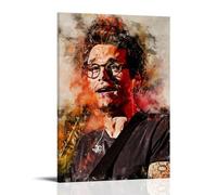 TSNKNP John Mayer Guitarist Watercolour Poster Decorative Painting Canvas Wall Art Living Room Poster Bedroom Painting Wall Art Picture Print Modern Family Room Decor 16 x 24 Inches (40 x 60 cm)