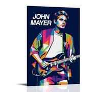 TSNKNP John Mayer Pop Singer Poster Decorative Painting Canvas Wall Art Living Room Poster Bedroom Painting Wall Art Picture Print Modern Family Room Decor 12 x 18 Inches (30 x 45 cm)