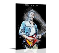TSNKNP John Mayer Rock Singer Poster Decorative Painting Canvas Wall Art Living Room Poster Bedroom Painting Wall Art Picture Print Modern Family Room Decor 12 x 18 Inches (30 x 45 cm)