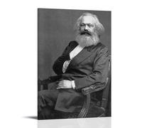 TSNKNP Karl Marx Poster Decorative Painting Canvas Wall Art Living Room Poster Bedroom Painting Wall Art Picture Print Modern Family Room Decor 20 x 30 Inches (50 x 75 cm)
