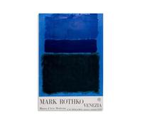 TSNKNP Mark Rothko - Blue and Dark Blue Poster Decorative Painting Canvas Wall Art Living Room Poster Bedroom Painting, Wall Art Picture Print Modern Family Room Decor 20 x 30 Inches (50 x 75 cm)
