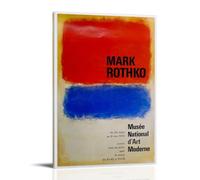 TSNKNP Mark Rothko Blue Red Poster Decorative Painting Canvas Wall Art Living Room Poster Bedroom Painting Wall Art Picture Print Modern Family Room Decor 20 x 30 Inches (50 x 75 cm)