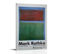 TSNKNP Mark Rothko - Red Green Poster Decorative Painting Canvas Wall Art Living Room Poster Bedroom Painting, Wall Art Picture Print Modern Family Room Decor 24 x 36 Inches (60 x 90 cm)