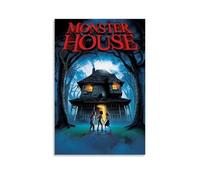 TSNKNP Monster House 2006 Poster Decorative Painting Canvas Wall Art Living Room Poster Bedroom Painting Wall Art Picture Print Modern Family Room Decor 12 x 18 Inches (30 x 45 cm)