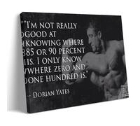 TSNKNP Motivational Dorian Yates Quotes Poster Decorative Painting Canvas Wall Art Living Room Poster Bedroom Painting Wall Art Picture Print Modern Family Room Decor 08 x 12 inches (20 x 30 cm)