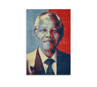 TSNKNP Nelson Mandela Poster Decorative Painting Canvas Wall Art Living Room Poster Bedroom Painting Wall Art Picture Print Modern Family Room Decor 12 x 18 Inches (30 x 45 cm)
