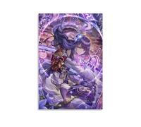 TSNKNP Raiden Shogun Genshin Impact Anime Poster Decorative Painting Canvas Wall Art Living Room Poster Bedroom Painting Wall Art Picture Print Modern Family Room Decor 08 x 12 Inches (20 x 30 cm)