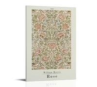 TSNKNP Rose William Morris Poster Decorative Painting Canvas Wall Art Living Room Poster Bedroom Painting Wall Art Picture Print Modern Family Room Decor 20 x 30 Inches (50 x 75 cm)