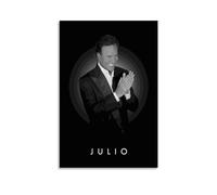 TSNKNP Singer Julio Iglesias Poster Decorative Painting Canvas Wall Art Living Room Poster Bedroom Painting Wall Art Picture Print Modern Family Room Decor 12 x 18 Inches (30 x 45 cm)